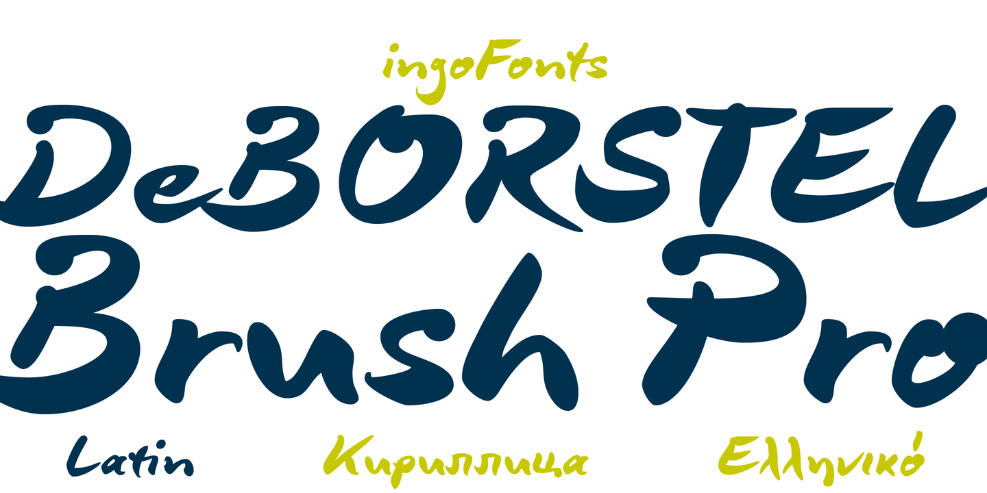 DeBorstel Brush Pro Regular Font preview